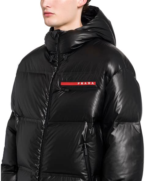 prada mascherina|Prada puffer jacket.